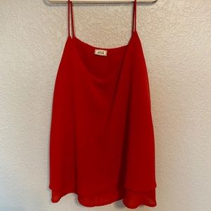 Red tank top